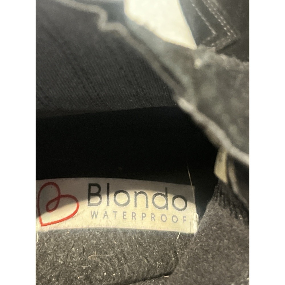 Blondo Sabina Black Suede Leather Waterproof Winter Ankle Boots Size 10 - Picture 12 of 12